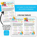 school pto pta ptc appreciation week take home flyer template